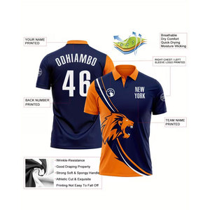 Maillot de cricket pour hommes, personnalisation légère pour les affaires, nom et numéro personnalisés, nom d'équipe personnalisé, numéro porte-bonheur personnalisé - Product Image 4
