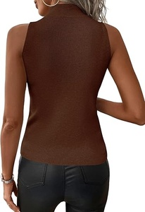 Women Seamless Shapewear <b>Turtleneck</b> <b>Top</b> Light Control Cotton Spandex Blend Daily Wear - Product Image 2