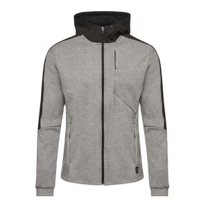 Survêtement d'hiver en molleton de coton pour homme, coupe ajustée, extensible, design 2-en-1, avec haut à capuche zippé et pantalon de jogging, collection 2026 - Product Image 1