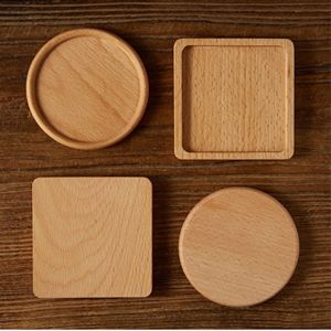 Posavasos de Madera Hechos a Mano de Primera Calidad, Juego de Posavasos de Madera Maciza Natural para Cocina, Hotel, Cafetería, Decoración de Comedor - Product Image 4
