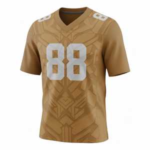 Camiseta Deportiva Transpirable para Equipo, Cuello en V, Camiseta de Fútbol Americano de Buena Calidad, Camiseta de Fútbol Americano con Estampado por Sublimación - Product Image 4
