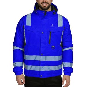 Chaqueta de Trabajo de Seguridad Impermeable de Alta Visibilidad para Hombre, Reflectante, de Invierno, para Construcción, Resistente al Viento, 2026 - Product Image 6