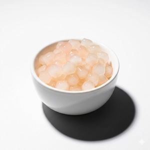 White tapioca pearls Made In Taiwan For Dessert Topping <b>Boba</b> Pearls Iced Tea Chewy <b>Boba</b> Versatile Topping For Cold Beverages - Product Image 1