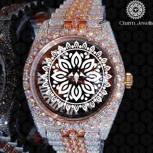 Montre de luxe Charm_Jewells en acier inoxydable, cadran analogique à quartz rond de 38 mm, mode féminine, fermoir pliable lumineux - Product Image 1