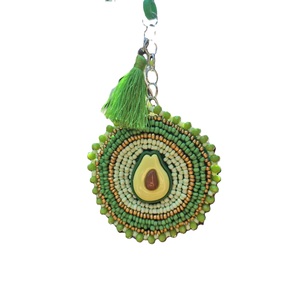 Handmade Glass Seed Beads Embroidery Keychain for <b>Women</b> and Girls Colorful Glass Seed Bead Embroidered Key Chain with Stylish - Product Image 6