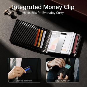 Portafoglio Bifold Sottile da Uomo con Protezione RFID, Finestra ID, Tasca Frontale, Porta Carte Sottile e Fermasoldi – Regalo per Lui - Product Image 3