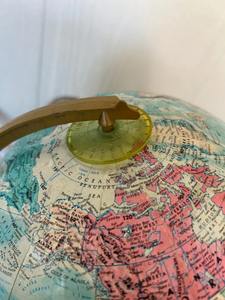 ลูกโลกโลหะงานหนักสำหรับงานฝีมือ ผลิตจากโลหะแข็งแรงทนทาน พร้อมเส้นละติจูดที่แกะสลักและผิวขัดเงาแบบกระจก - Product Image 2