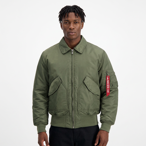 OEM Custom Stand Collar Winter Waterproof Windproof Casual Loose Fit Ribbons Plain Dyed <b>Pilot</b> Flight MA2 Bomber <b>Jacket</b> - Product Image 2