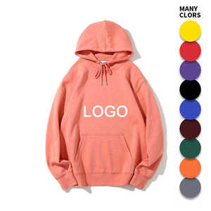 cotton hooded <b>pullover</b> sweatshirt premium heavy fleece oversized custom <b>men's</b> hoodies - Product Image 3