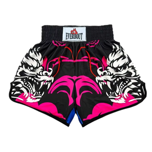 Pantalones Cortos Deportivos de Boxeo Unisex Personalizados, Impresos, Transpirables, Ajustados, de Poliéster/Algodón, Ropa Deportiva - Product Image 3