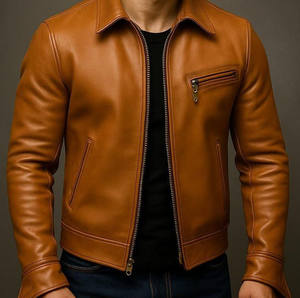 Veste universitaire en cuir véritable noir sur mesure de haute qualité pour hommes, tendance, avec logo personnalisé, manteau pour hommes, vestes pour hommes - Product Image 5