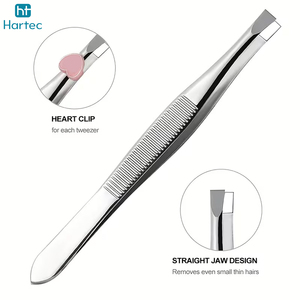 Pince à épiler ultra-précise à pointe inclinée pour sourcils, outil d'épilation des poils du visage, pince à épiler professionnelle en acier inoxydable pour poils fins - Product Image 3