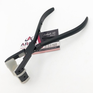 Professional Matte Black L Shape <b>Tape</b>-in Hair Extensions Stainless Steel Pliers for Easy Hair Extension Installation with logo - Product Image 6