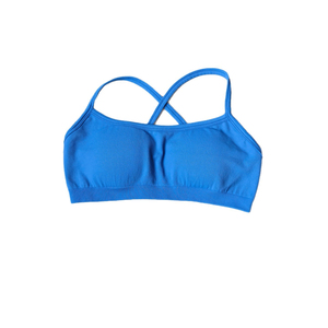 Sujetador Deportivo de Yoga para Niñas, Sin Costuras, Soporte Medio, Transpirable, Ecológico, de Spandex/Algodón, Tejido Elástico Cómodo - Product Image 1