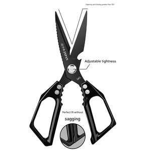 Cuchillos de cocina multifuncionales de acero inoxidable Tijeras de hueso de pollo dobles a prueba de herrumbre - Product Image 3