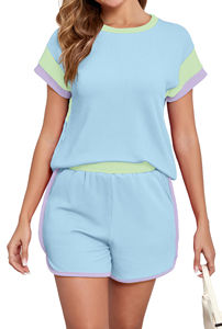 Conjunto Casual de 2 Piezas para Mujer, Sudadera con Capucha y Pantalones Cortos por Encima de la Rodilla, 100% Algodón Transpirable, Venta al Por Mayor con OEM - Product Image 5