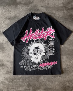 T-shirt Hell Star pour homme, streetwear oversize, haute qualité, 100% coton, t-shirt graphique unisexe, hauts décontractés, vente en gros, commande en gros, faible MOQ - Product Image 2