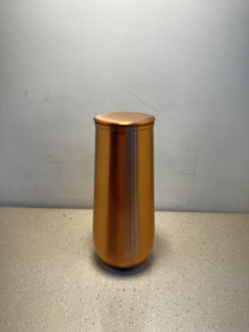Premium Smooth Brushed Pure Copper Water Bottle Matte Finish Drinkware Seamless Copper Flask Bedroom Carafe with Flat Lid - Product Image 1