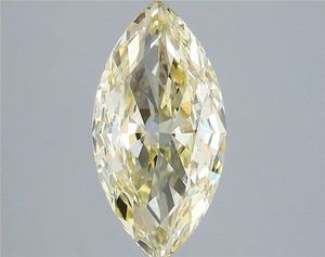 Diamante Cultivado en Laboratorio de Corte Marquise de 3.04 Ct, Color Amarillo Claro Fantasía, VS2, Certificado IGI, Diamante Suelto CVD al por Mayor para la Fabricación de Joyas - Product Image 1