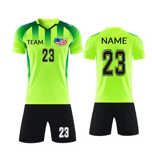 ชุดฝึกซ้อมฟุตบอลแบบซับลิเมชั่น กางเกงขาสั้น ระบายเหงื่อได้ดี เสื้อแขนสั้น ชุดกีฬาฤดูใบไม้ผลิ/ฤดูร้อน ชุดกีฬาผู้ใหญ่ ชุดฟุตบอล - Product Image 3
