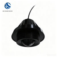 Capteur de niveau d'eau radar 80 GHz en plastique compact, faible consommation, stable, précision de 2 mm, de 0 à 20 m, pour la surveillance des inondations des lacs et des canalisations