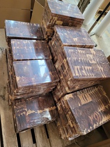 TENDANCES ACTUELLES : Ensemble de 3 planches à découper en bois d'acacia, non toxiques, 2,0 cm d'épaisseur, rectangulaires, avec rainures profondes pour les jus et poignées - Product Image 6