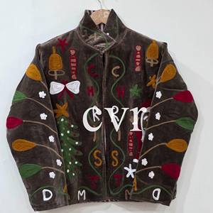 Hand Embroidered Eco-Friendly Winter Boho for Party Wear Outerwear <b>Coat</b> Women's Luxury <b>Coat</b> Handmade Velvet Suzani - Product Image 1