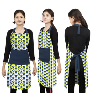 Premium 100% Pure Cotton Printed Kitchen Cooking Baking Chef <b>Apron</b> Washable Reusable Soft Eco-Friendly High Quality Restaurant - Product Image 3