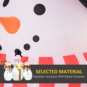 Decorazione Natalizia Gonfiabile da Esterno da 6,1 Pollici con Luci LED, Pupazzi di Neve Gonfiabili con Insegna per Feste e Decorazioni da Giardino - Product Image 5