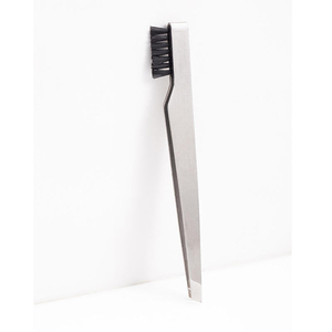 Prix d'usine Pince à épiler double face en acier inoxydable à pointe fine avec manche confortable pour le soin des sourcils, fabrication artisanale de luxe pour salon - Product Image 6