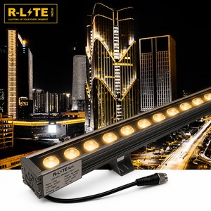 Bandes lumineuses pour façades, solutions d'éclairage extérieur pour bâtiments et centres commerciaux, barres LED linéaires à pixels RGB, projecteurs muraux IP65, 50000 heures, CRI90 - Product Image 1