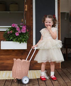 Natural color petal-edged trailer Handmade <b>Storage</b> <b>Basket</b> Wholesale eco-friendly Made in Vietnam Ready to stock - Product Image 6