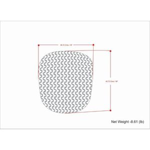 Wynne Round Orange Knitted <b>Pouf</b> for Indoor or Outdoor Use - Product Image 5