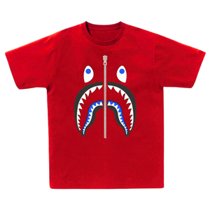 Camiseta de Manga Corta con Estampado de Boca de Tiburón, 100% Algodón Jersey, Color Granate, Corte Regular, Secado Rápido, Superventas - Product Image 5