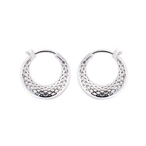 ELEGANT 925 STERLING <b>SILVER</b> PLATED HOOP <b>EARRINGS</b> FOR WOMEN BOHEMIAN FASHION JEWELRY PERFECT ANNIVERSARY GIFT LIGHTWEIGHT STYLE - Product Image 1