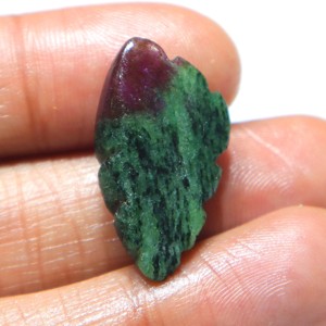 Cabujón de Zoisita Rubí Natural Tallado, Gema de Rubí Tallada a Mano, Piedra Suelta Lisa, Proveedor Mayorista para Joyería - Product Image 3