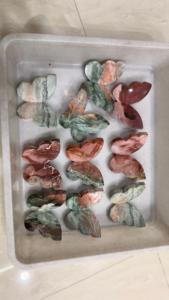 Jaspe Unicornio Natural, Tallado de Mariposa 3D, Cristal Hecho a Mano, Figura de Piedra Preciosa, Decoración Feng Shui Curativa, Tamaño Personalizado - Product Image 6