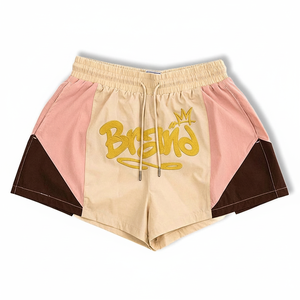 Shorts pour hommes solides avec cordon de serrage, taille mi-haute, décontractés, écologiques, respirants, 100% polyester - Product Image 1