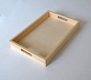 Bandeja de Servir de Madera Decorativa Personalizada con Grabado Láser - Bandejas de Bambú Grabadas, Bandejas de Madera Grabadas con Asa - Product Image 6