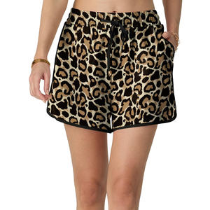 Shorts de Playa de Cintura Alta para Mujer, Transpirables, de Secado Rápido, 100% Poliéster, Cintura Elástica, para Deportes Acuáticos, Traje de Baño, Ropa para Fiestas en la Piscina - Product Image 1