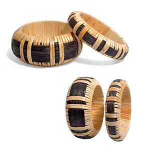 Bracelets en résine noire indienne faits à la main, bijoux fins de haute qualité, style simple, breloques, bracelets à la mode, artisanat en résine - Product Image 3