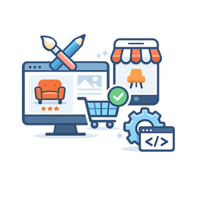 ออกแบบและพัฒนาเว็บไซต์ร้านเฟอร์นิเจอร์ออนไลน์ตามความต้องการเพื่อการช้อปปิ้งที่ไร้รอยต่อ |   โปรโตแล็บซ์ อีเซอร์วิสส์ - Product Image 1