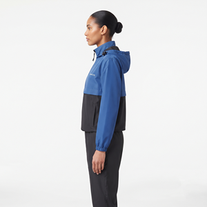 Conjunto Deportivo de Dos Piezas para Mujer, Sudadera con Capucha y Cierre de Cremallera, Pantalones Deportivos de Corte Regular, Bloques de Color, Nailon - Product Image 4