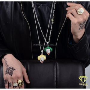 Pendentif inspiré du Joker de qualité supérieure avec un design de bijoux streetwear de luxe - Product Image 5