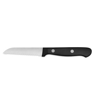 Cuchillos de Cocina Profesionales de Acero Inoxidable con Mango Ergonómico Negro para Cortar Frutas y Verduras - Product Image 3