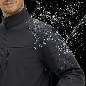 Veste softshell légère pour homme - Doublure en polaire, imperméable et coupe-vent pour les aventures en plein air - Product Image 6