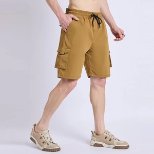 Shorts de jogging décontractés pour hommes en coton 100% biologique, respirants, imperméables, coupe-vent, brodés, pour l'été, la plage, le fitness et l'exercice - Product Image 4