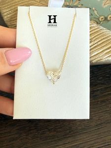Pendentif solitaire en diamant de laboratoire taille cœur certifié IGI, or jaune 14 carats, collier cœur romantique pour femme, bijoux fins - Product Image 5