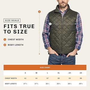 Chaleco acolchado de hombre con diseño de rombos, cuello alto, sin mangas, color burdeos, con cremallera completa, estilo moderno. - Product Image 5