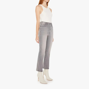 High Quality Trendy Womens Casual <b>Denim</b> Pants Mid Rise Straight Leg Grey <b>Stretch</b> Jeans Breathable Solid Waist - Product Image 3